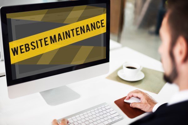 Website Under Construction Error Concept opdatering af hjemmeside