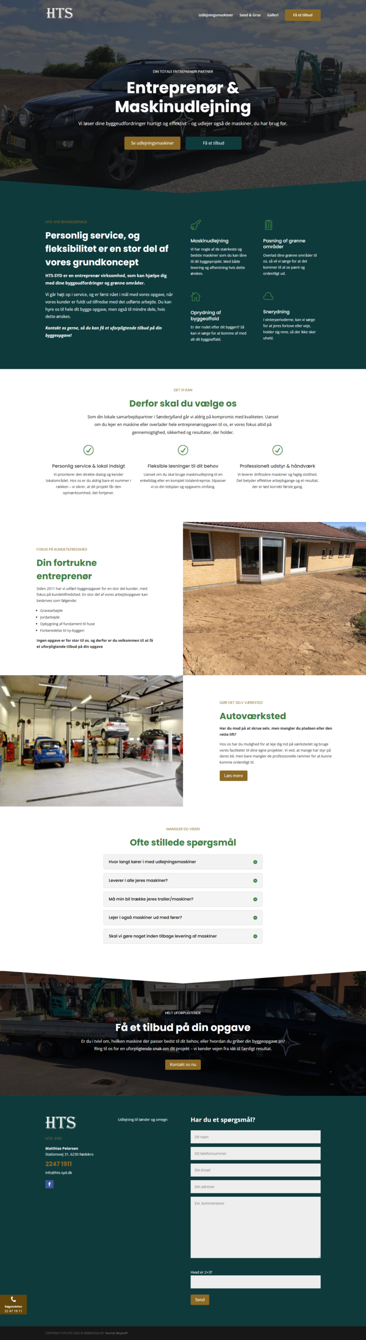 hts-syd hjemmeside case